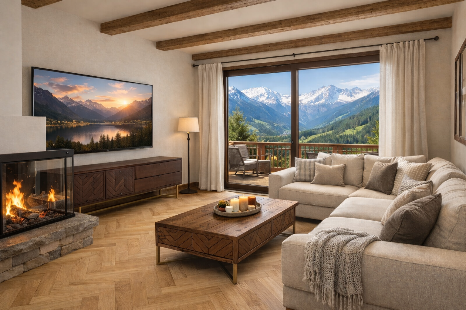 Wohnzimmer Ferienwohnung 2